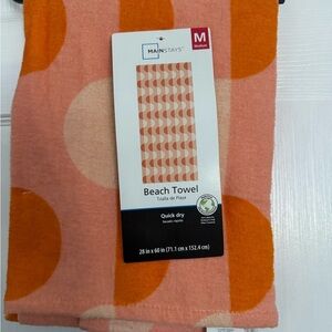Mainstays Vibrant Orange and Pink Towel